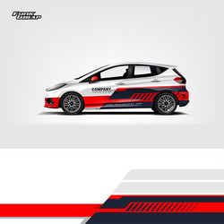 Abstract Car Wrap - Geometric Patterns Vector Image