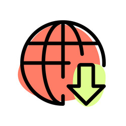 connection drop down due to signal issue vector image