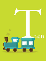 colourful alphabet card Vector Image