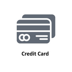 Credit card solid icons simple stock i vector