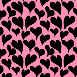 Pink heart seamless pattern design Royalty Free Vector Image