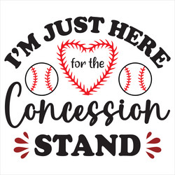 im just here for the concession stand Vector Image