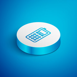 isometric line remote control icon isolated vector image