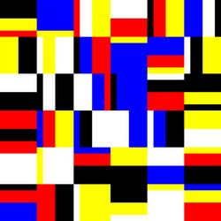 deconstructed abstract pattern design vector image