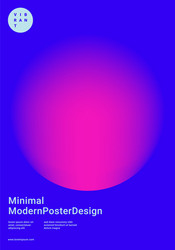 design template with vibrant gradient shapes vector image