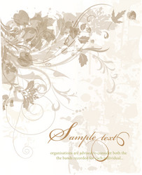 Floral Scroll Pattern Background vector