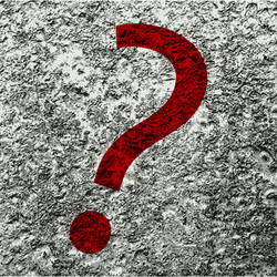 question mark flat modern web button and space vector