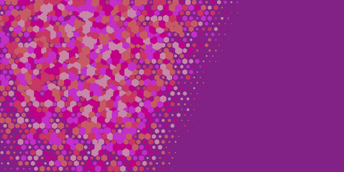 geometric multi size hexagon with color vector