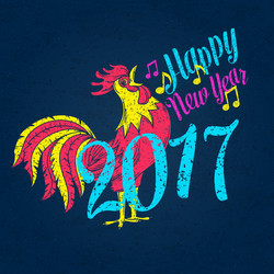 Happy new year 2017 design vector