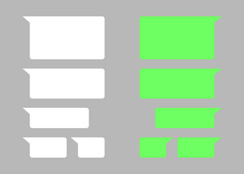 chat text box empty messages template vector image