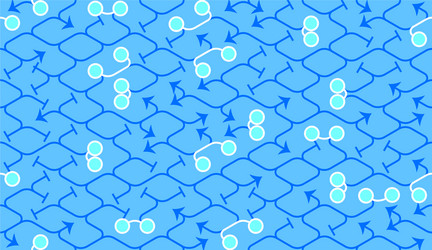 Isometric seamless pattern net lines background vector