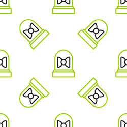 Line motion sensor icon isolated seamless pattern vector