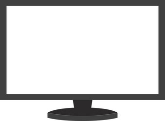 monitor computer device vector image
