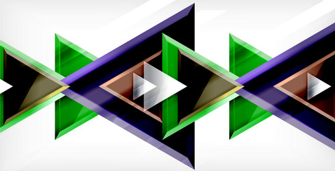 3d triangular minimal abstract background vector