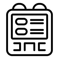 electronic device with buttons showing new modern vector image