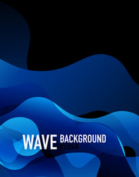 vertical fluid gradient wave abstract background vector image