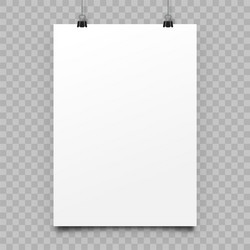 White sheet paper vector