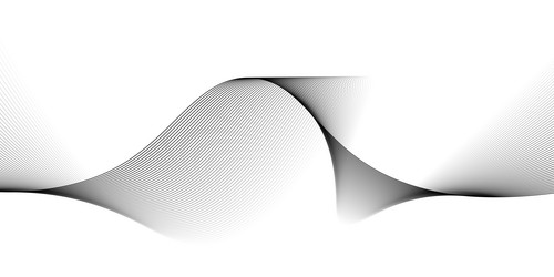 smooth flowing wave gradient background vector image