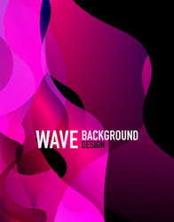 Vertical fluid gradient wave abstract background vector