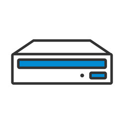 Cd-rom icon vector