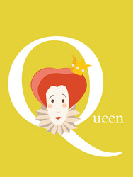 colourful alphabet card Vector Image