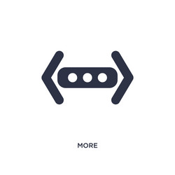 more icon on white background simple element from vector image
