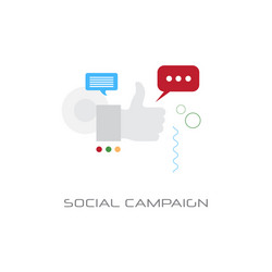 successful business strategy social campaign vector