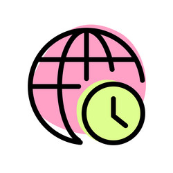 duration of web activity displayed on site vector image