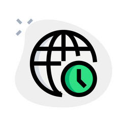 duration of web activity displayed on site vector image
