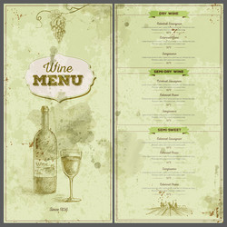 Elegant Vintage Menu with Cutlery Royalty Free Vector Image
