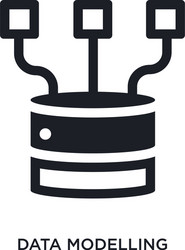 data modelling isolated icon simple element from vector image