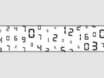 digital abstract code random placement vector image