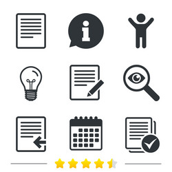 document icons upload file and checkbox vector image