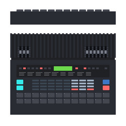 drum machine is electronic musical instrument vector