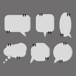 messages quotes chat message icon dialog frame vector image