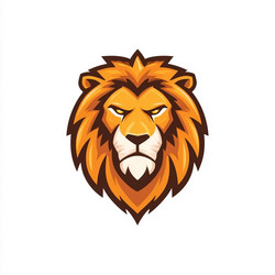 bold lion logo design with striking features Vector Image