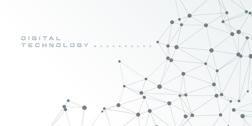 Digital technology futuristic internet network ai vector