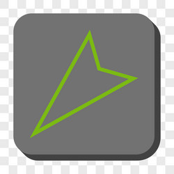 pointer left down rounded square button vector image