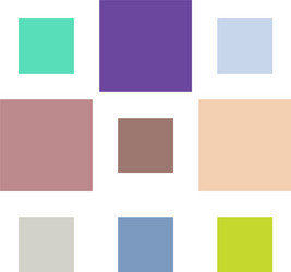 random size squares design element vector image