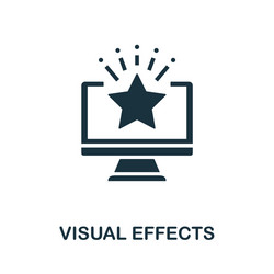 Visual effects icon simple element from game vector