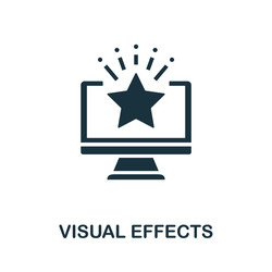 Visual effects icon simple element from game vector