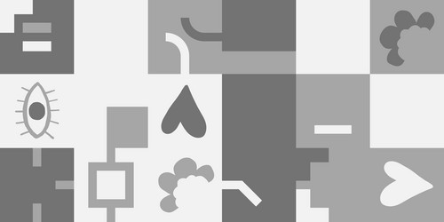 Monochrome abstract pattern design vector