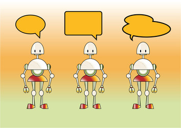 Funny robots vector