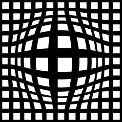 3d circular burst convex globe sphere orb distort vector image