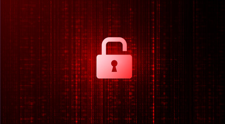 abstract red background malware or hack vector