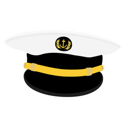 Captain peaked cap Royalty Free Vector Image - VectorStock