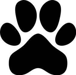 Paw Print Icon vector
