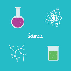 Abstract science objects vector