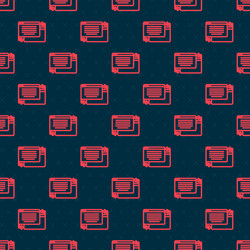 Red line ui or ux design icon isolated seamless vector