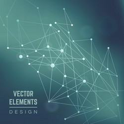 Molecular Network Abstract Background vector image